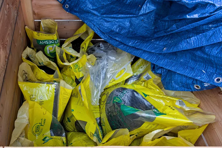 Notre réserve de compost à distribuer